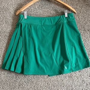 Lole Green Pleated Circle Skirt